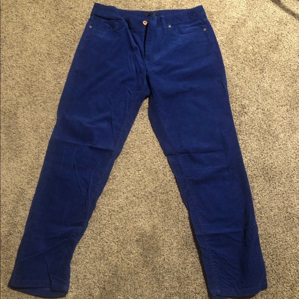 Lands End deep blue corduroy pants